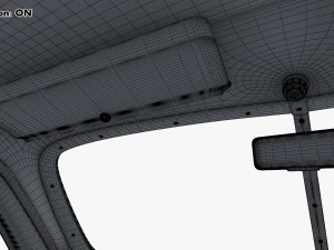 Interior Retro Car ZIS 110 1945-1961 M 1 3D Model