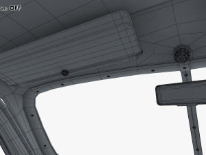 Interior Retro Car ZIS 110 1945-1961 M 1 3D 모델