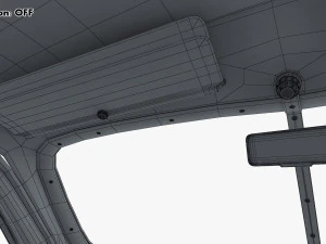 Interior Retro Car ZIS 110 1945-1961 M 1 3D Model