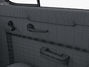 Interior Retro Car ZIS 110 1945-1961 M 1 3D 모델