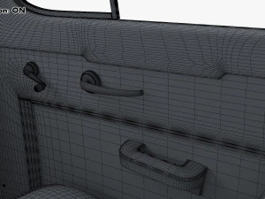 Interior Retro Car ZIS 110 1945-1961 M 1 3D Model