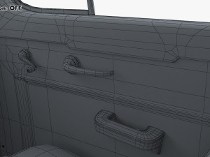 Interior Retro Car ZIS 110 1945-1961 M 1 3D 모델