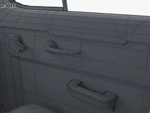 Interior Retro Car ZIS 110 1945-1961 M 1 3D Model
