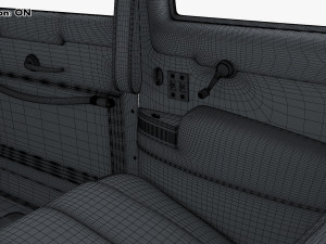 Interior Retro Car ZIS 110 1945-1961 M 1 3D 모델