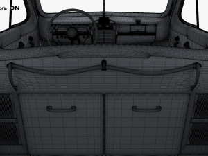 Interior Retro Car ZIS 110 1945-1961 M 1 3D 모델