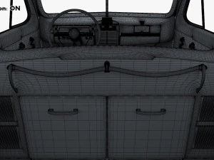 Interior Retro Car ZIS 110 1945-1961 M 1 3D Model