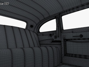 Interior Retro Car ZIS 110 1945-1961 M 1 3D 모델