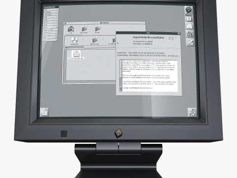 NeXT MegaPixel Display 90s M 1 3D Model