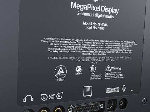 NeXT MegaPixel Display 90s M 1 3D मॉडल