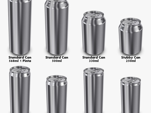 Aluminum Cans Collection volume 1 Modelo 3D