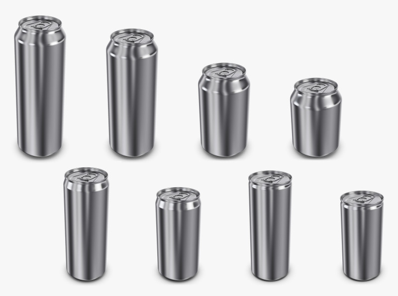 Aluminum Cans Collection volume 1 Modelo 3D .c4d .max .obj .3ds .fbx .stl .blend 