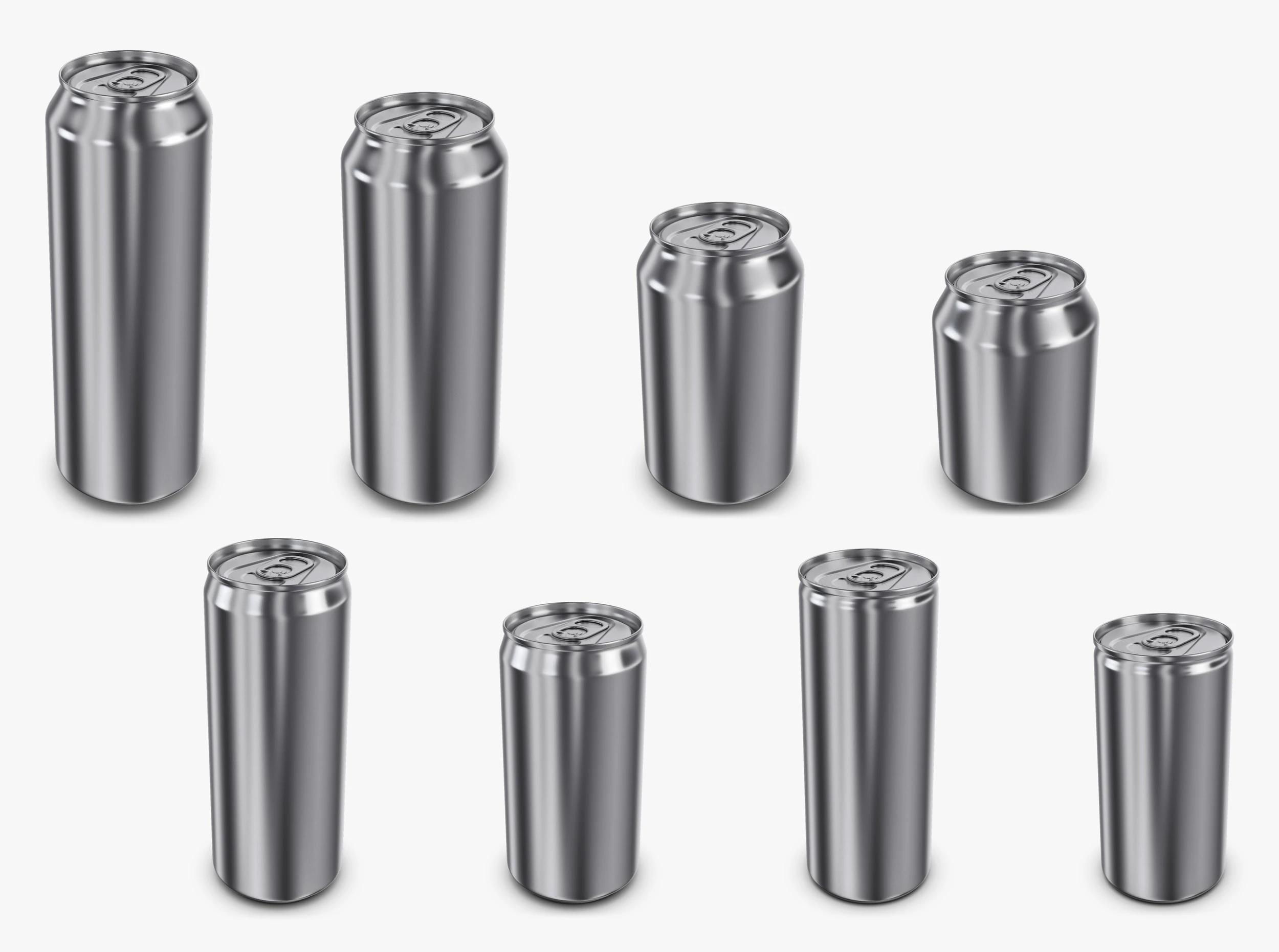 Cole&ccedil;&atilde;o de Latas de Alum&iacute;nio volume 1 Modelo 3D .c4d .max .obj .3ds .fbx .stl .blend 