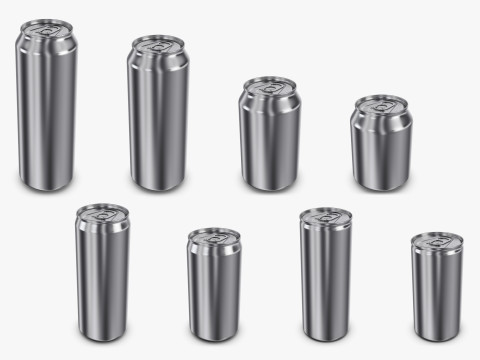 Aluminum Cans Collection volume 1 3D Model