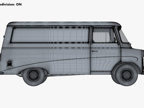 Old Cargo Van Generic M 1 3D 模型