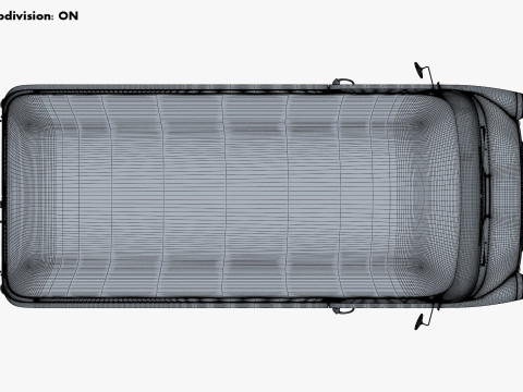 Old Cargo Van Generic M 1 3D 模型