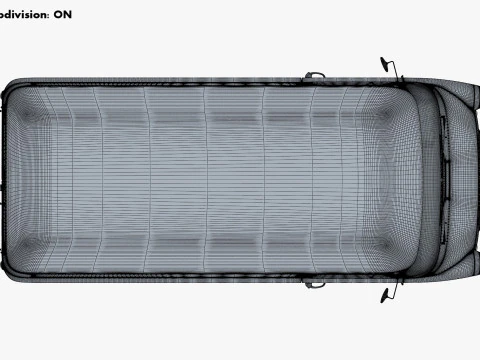 Old Cargo Van Generic M 1 3D Model