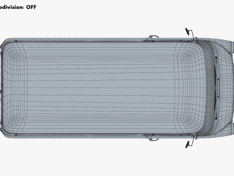 Old Cargo Van Generic M 1 3D 模型