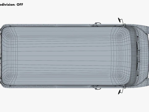 Old Cargo Van Generic M 1 3D Model