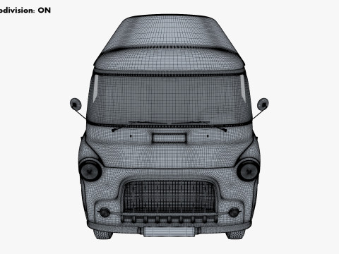Old Cargo Van Generic M 1 3D 模型