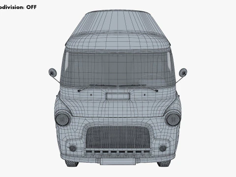 Old Cargo Van Generic M 1 3D Model