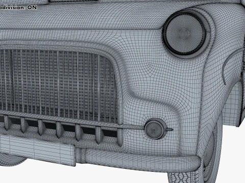 Old Cargo Van Generic M 1 3D Model