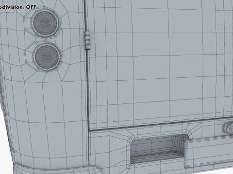 Old Cargo Van Generic M 1 3D Model