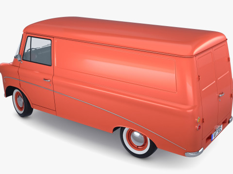 Old Cargo Van Generic M 1 3D 模型