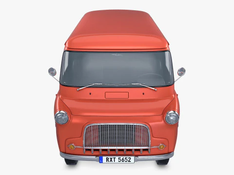 Old Cargo Van Generic M 1 3D Model