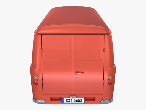 Old Cargo Van Generic M 1 3D 模型