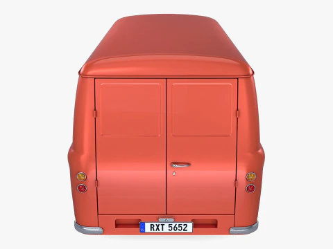 Old Cargo Van Generic M 1 3D Model