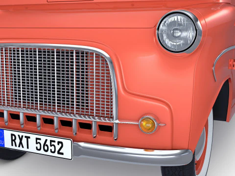 Old Cargo Van Generic M 1 3D Model