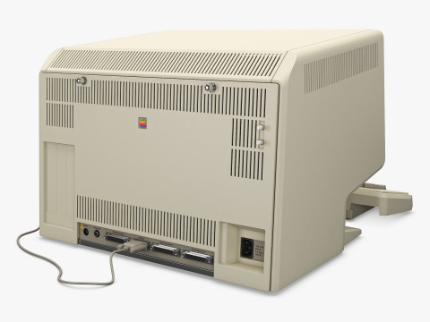Apple Lisa 2 Macintosh XL 1984-1986 PC with Keyboard and Mouse M 1 Modello 3D