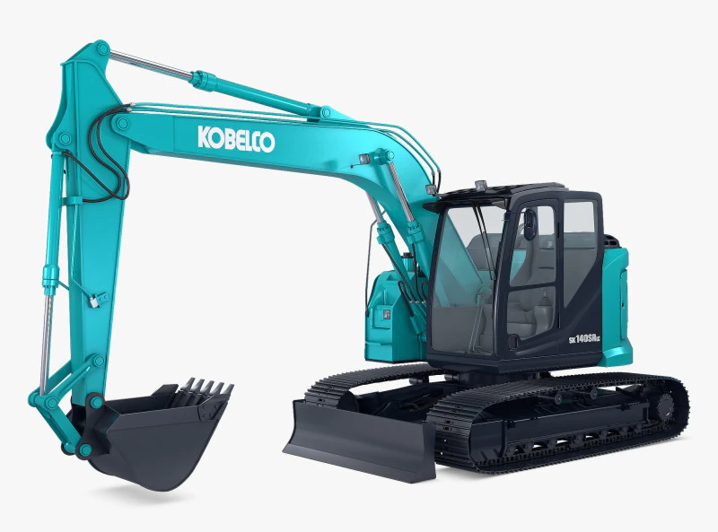 Escavadeira Kobelco SK140SRLC-7 2020 M 1 Modelo 3D .c4d .max .obj .3ds .fbx .stl .blend 