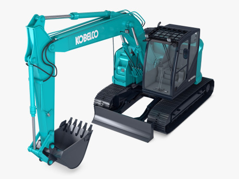 Kobelco SK140SRLC-7 Excavator 2020 M 1 Model 3D