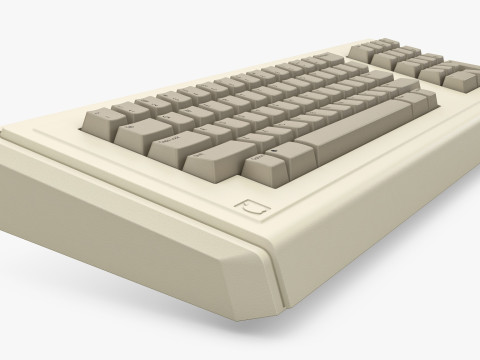 Apple Lisa A6MB101 Keyboard Vintage 1983-1986 M 1 3D Модель