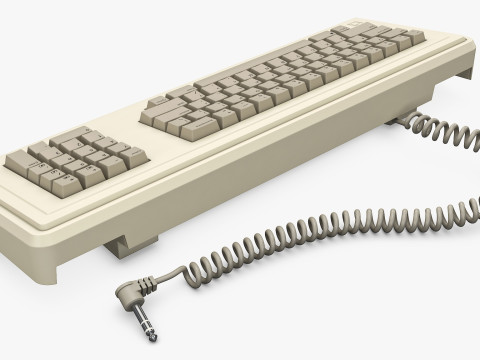Apple Lisa A6MB101 Keyboard Vintage 1983-1986 M 1 3D Модель