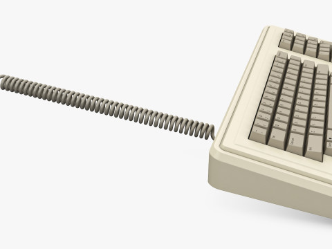 Apple Lisa A6MB101 Keyboard Vintage 1983-1986 M 1 3D Модель