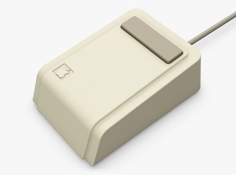 Apple リサ A9M0050 マウス ヴィンテージ 1983-1984 M 1 3Dモデル .c4d .max .obj .3ds .fbx .stl .blend 