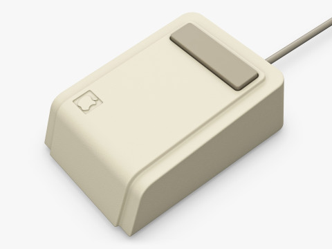 Apple Lisa A9M0050 Mouse Vintage 1983-1984 M 1 3D-Modell