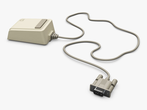 Apple Lisa A9M0050 Mouse Vintage 1983-1984 M 1 3D Model