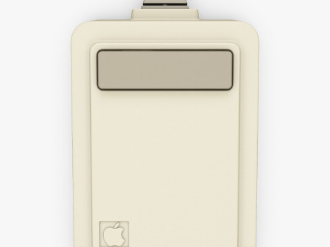 Apple Lisa A9M0050 Mouse Vintage 1983-1984 M 1 3D Model