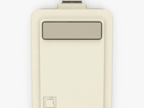 Apple リサ A9M0050 マウス ヴィンテージ 1983-1984 M 1 3Dモデル