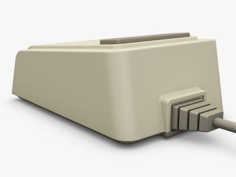 Apple リサ A9M0050 マウス ヴィンテージ 1983-1984 M 1 3Dモデル