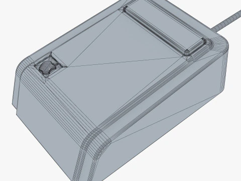 Apple リサ A9M0050 マウス ヴィンテージ 1983-1984 M 1 3Dモデル