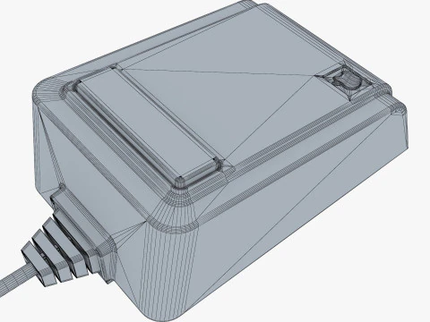 Apple リサ A9M0050 マウス ヴィンテージ 1983-1984 M 1 3Dモデル