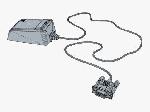 Apple リサ A9M0050 マウス ヴィンテージ 1983-1984 M 1 3Dモデル