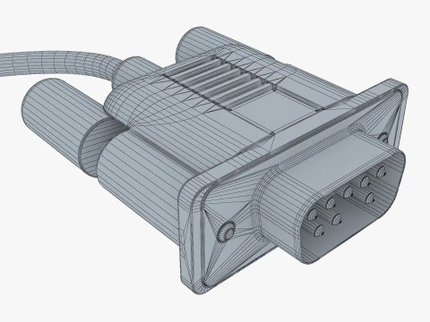 Apple リサ A9M0050 マウス ヴィンテージ 1983-1984 M 1 3Dモデル