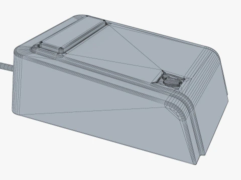 Apple リサ A9M0050 マウス ヴィンテージ 1983-1984 M 1 3Dモデル