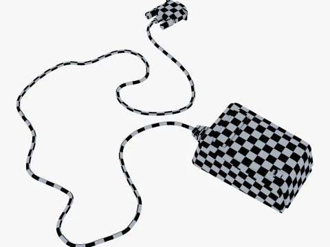 Apple リサ A9M0050 マウス ヴィンテージ 1983-1984 M 1 3Dモデル