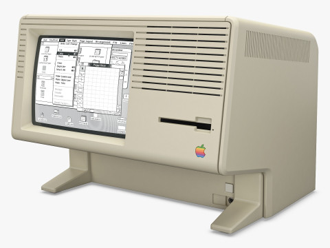Apple Lisa 2 Macintosh XL A6S0300 Monoblock Vintage 1984-1986 M 1 3D 模型